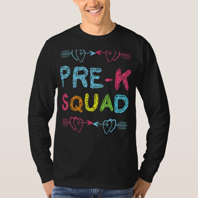 Preschool Teacher Back to school T Shirt (Framsida)