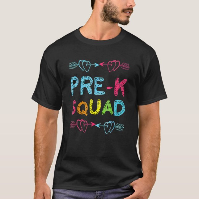 Preschool Teacher Back to school T Shirt (Framsida)