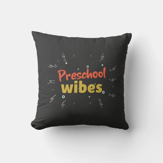 Preschool Teacher ,back to school  T-Shirt Kudde (Framsida)