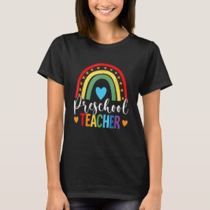 Preschool Teacher Rainbow Back to school Preschool T Shirt