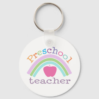 Preschool Teacher Rainbow Nyckelring