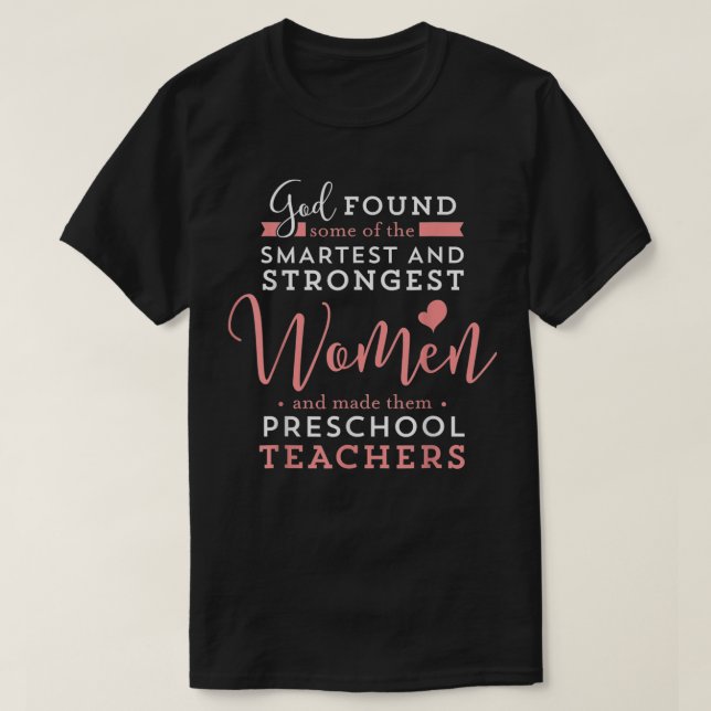 Preschool Teacher Starong Smart Gud Christian Jesu T Shirt (Design framsida)