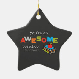 Preschool Teacher-utvärderingsdagen, Fantastisk Julgransprydnad Keramik