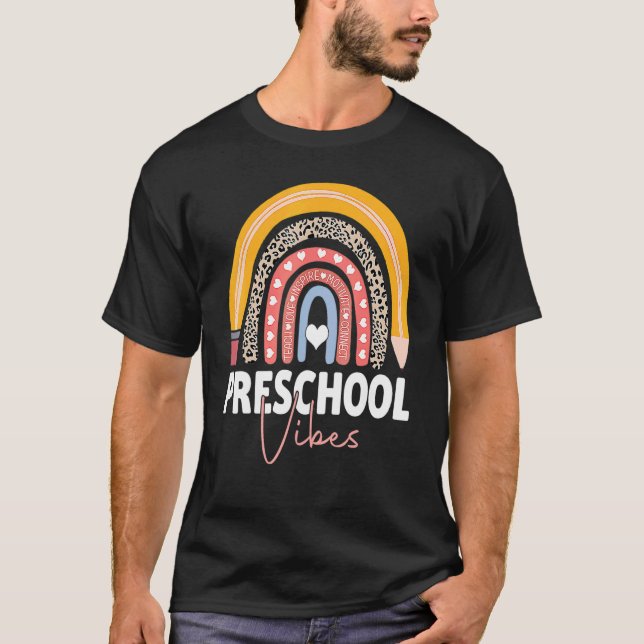 Preschool Vibes Back to school Lärare K T Shirt (Framsida)