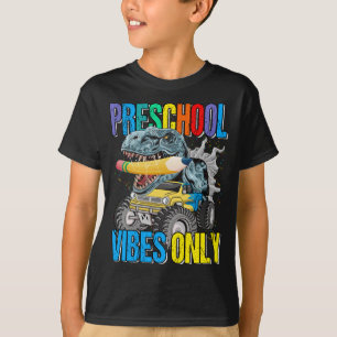 Preschool Vibes Endast monster Lastbil Dinosaur Bo T Shirt