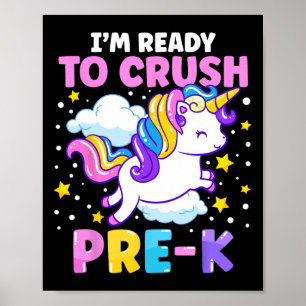 Preschooldagen jag är Redo att krossa förk-enhörni Poster