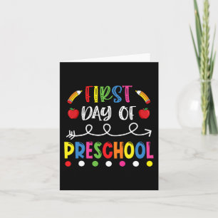 Preschools Back to school lärarstud första dagen Kort