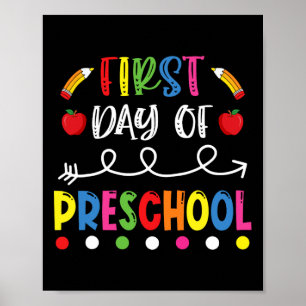 Preschools Back to school lärarstud första dagen Poster