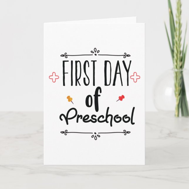 Preschools första dag kort (Framsida)