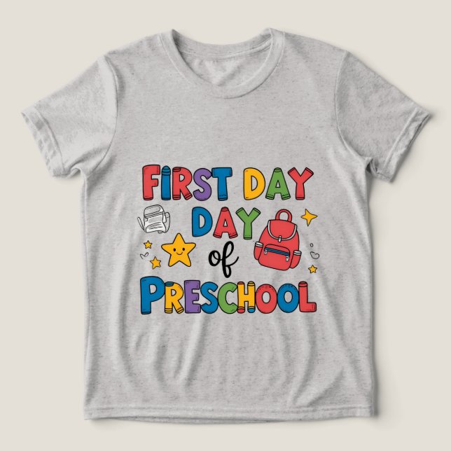 Preschools första dag t shirt (Design Framsida)
