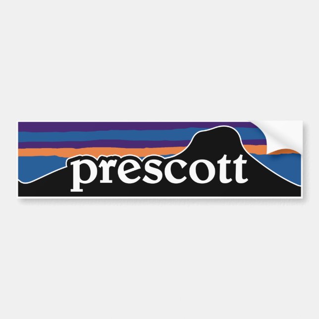 Prescott Arizona Bumper Sticker Bildekal (Framsidan)