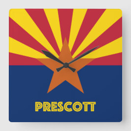 Prescott Arizona Fyrkantig Klocka