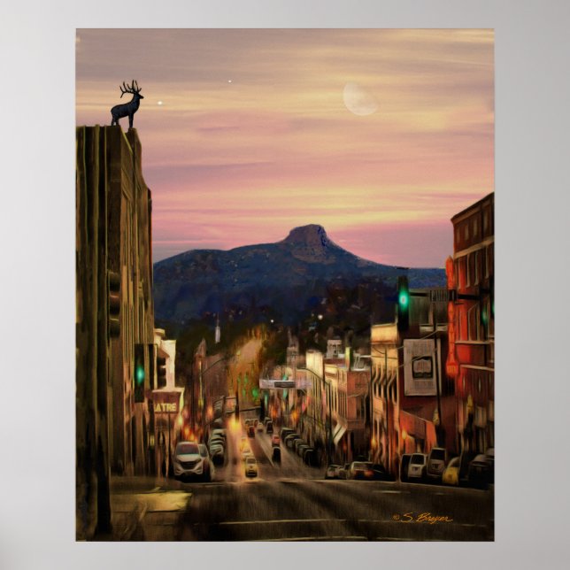 "Prescott Arizona Landmark" "Prescott Art" Poster (Framsidan)