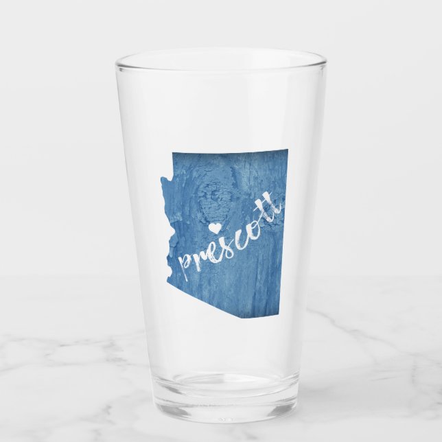 Prescott Arizona Wood Grain Glaskopp (Framsida)