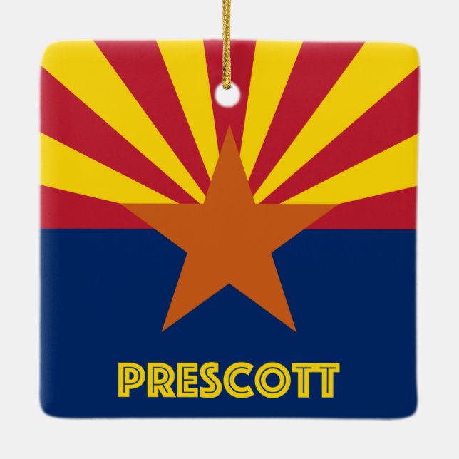 Prescott AZ Julgransprydnad Keramik (Baksida)