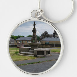 Prescott Fountain, Halifax Rund Silverfärgad Nyckelring