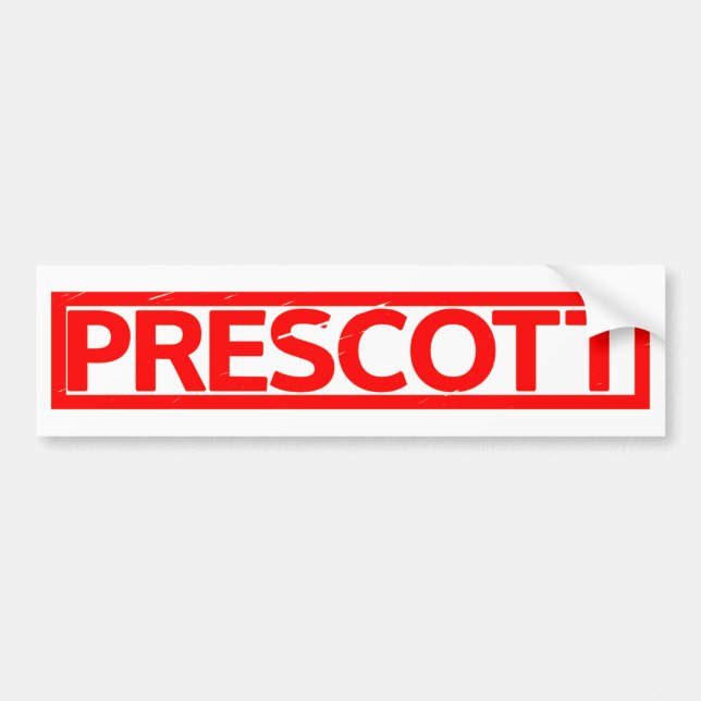 Prescott Frimärke Bildekal (Framsidan)