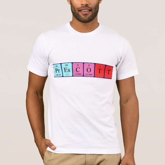 Prescott-skjorta bord namn t-shirt (Framsida)