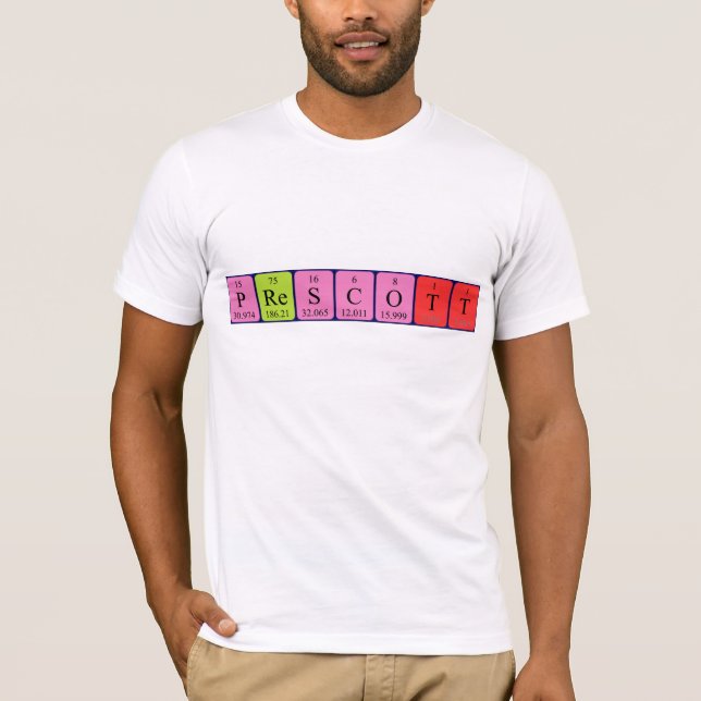 Prescott-skjorta bord namn t-shirt (Framsida)