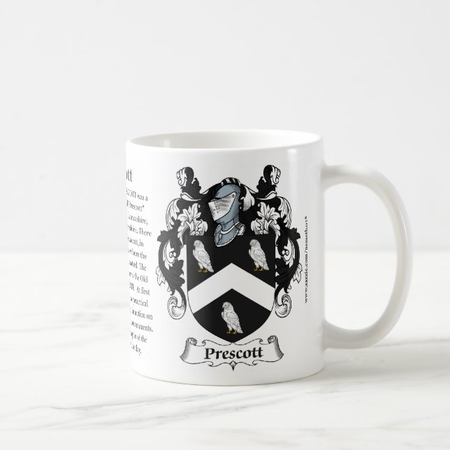Prescottfamiljvapensköld Kaffemugg (Höger)
