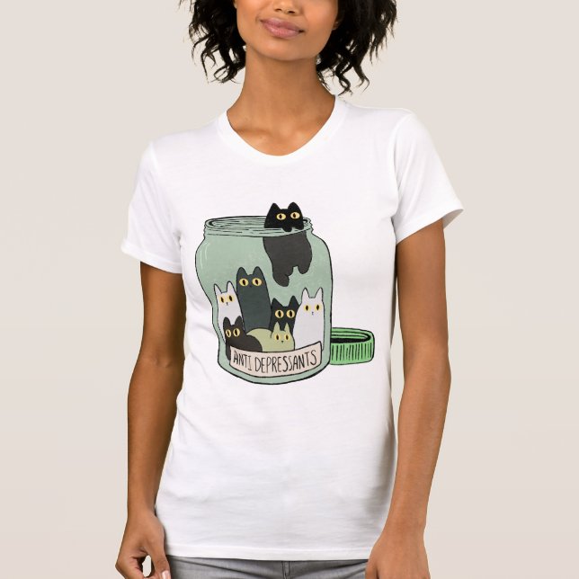 Prescription: One Cat a Day T Shirt (Framsida)