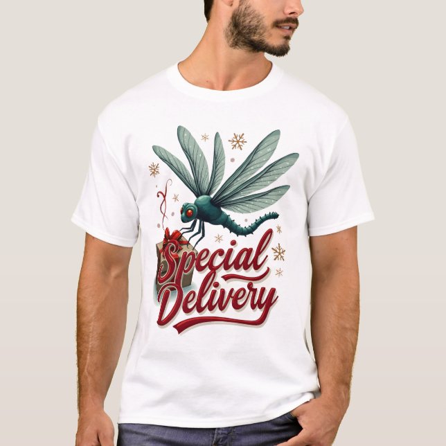 Present Delivery Trollslända T Shirt (Framsida)