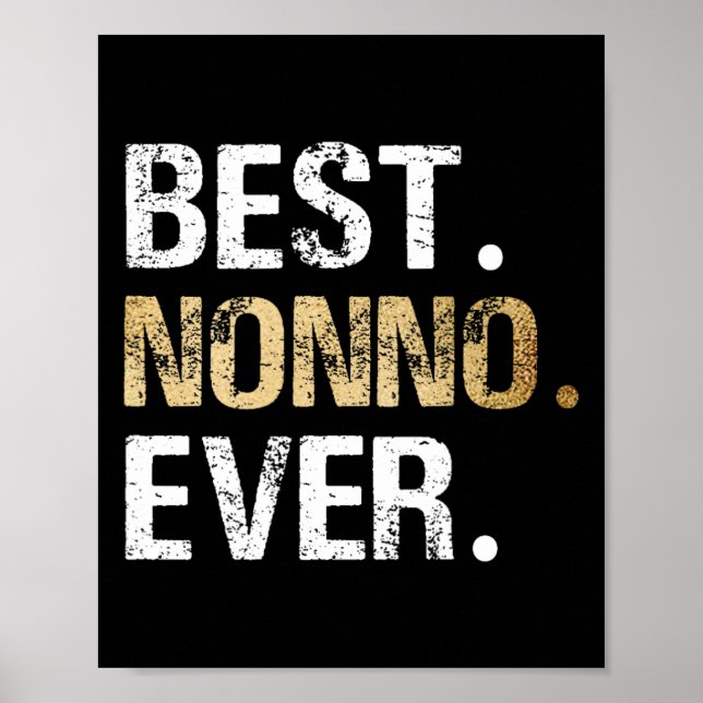 Present Från Barnbarnsbarn Bästa Nonno  Poster (Framsidan)