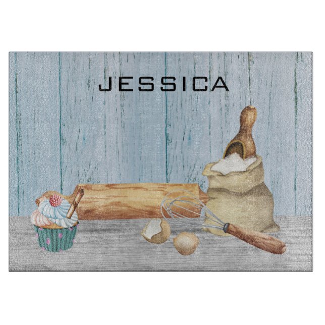 Present med namn och initialer för bagare (Framsidan)