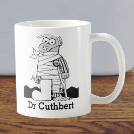 Present med Namn till en Läkare - Man i bandage Kaffemugg