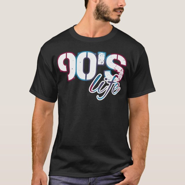 present om livet på nittiotalet t shirt (Framsida)