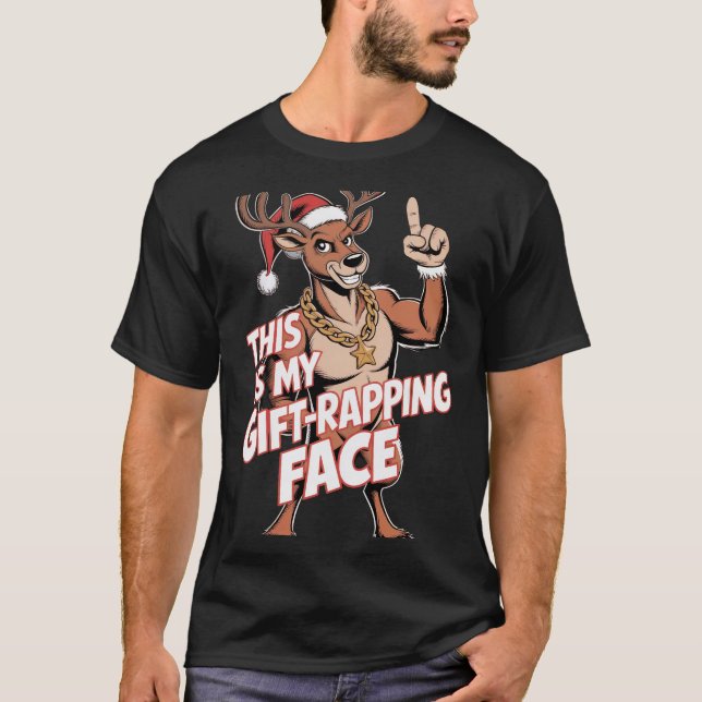 Present-Rapande Ansikte T Shirt (Framsida)