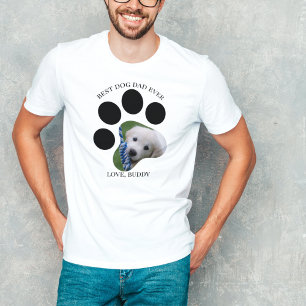 Present till bästa hundpappa någonsin Foto T-shirt