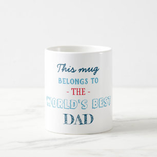 Present till bästa pappa far kaffemugg