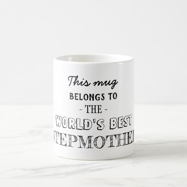 Present till bästa styvmor kaffemugg (Center)