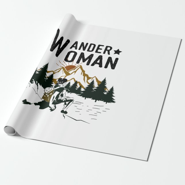 Present till campare | Wander Woman födelsedag Presentpapper (Utrullad)
