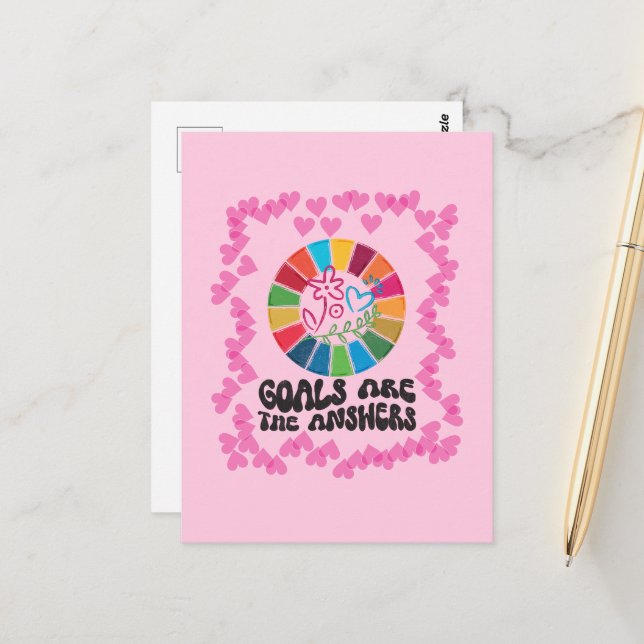 Present till Changemakers Studenter Lärare Chef Tr Vykort (Fram/Back In Situ)