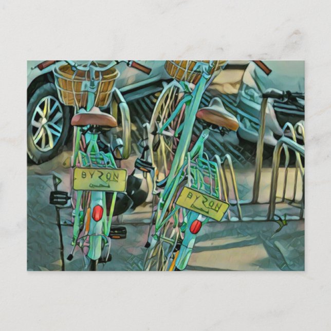 Present till cykelälskare vykort (Framsida)