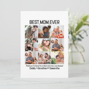 Present Till Den Bästa Mamman Någonsin Familjefoto Julkort