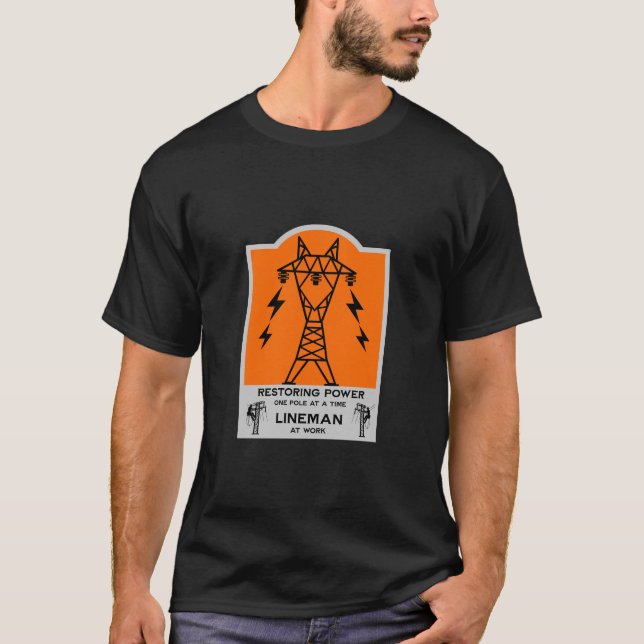 Present till elkraftsledare t shirt (Framsida)