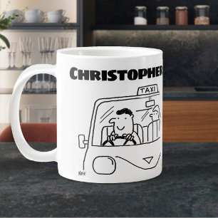 Present till en taxichaufför med namn jumbo mugg