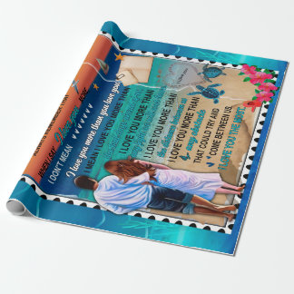 Present till fru | Brev till min fru Kärlek från m Presentpapper