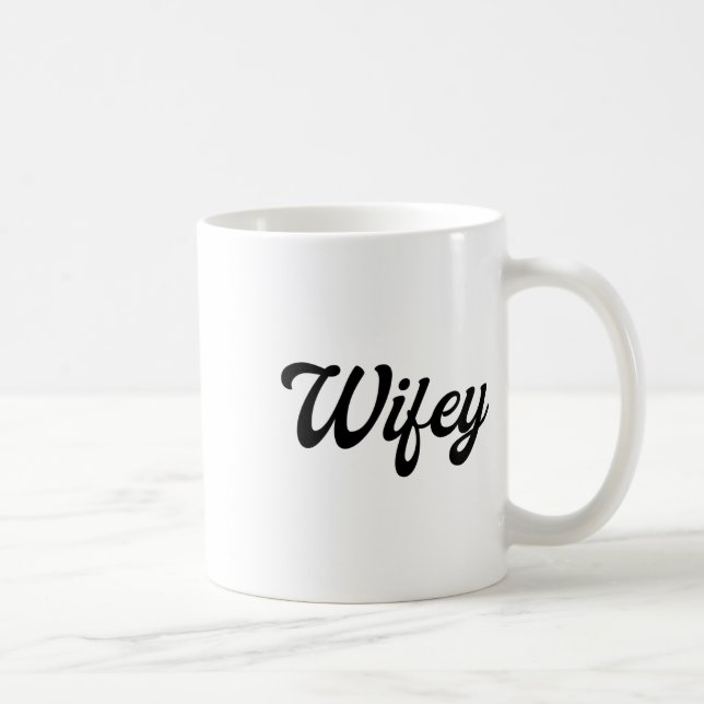 Present till fru T-shirt-set för par herr och dam  Kaffemugg (Höger)
