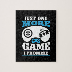 Present till gamer, bara ett spel till, jag lovar pussel