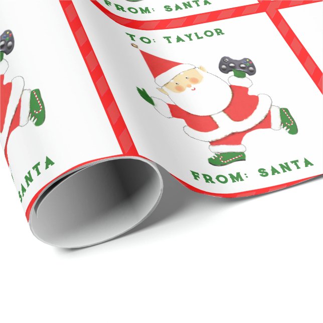 Present till gamers under höstlovet presentpapper (Rullad Hörn)