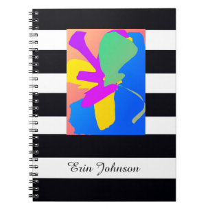Present till honom Modern konst Anpassat namn Chic Anteckningsbok