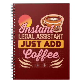Present till juridisk sekreterare: kaffekaffeantec anteckningsbok
