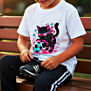 Present till kattälskande cyberfotbollsentusiast m t shirt