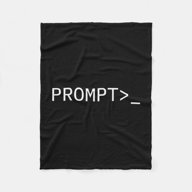 Present till kodare för Ai-promptingenjör & hackar Fleecefilt (Framsidan)