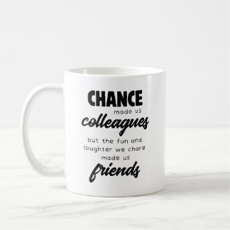 Present till kvinnliga kollegor som slutar kaffemugg