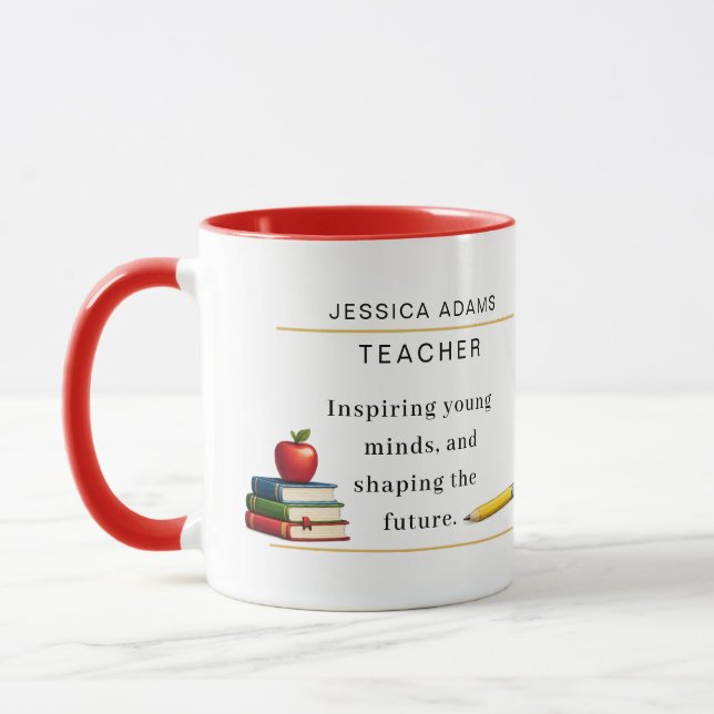 Present till lärare Kaffemug Mugg (Vänster)